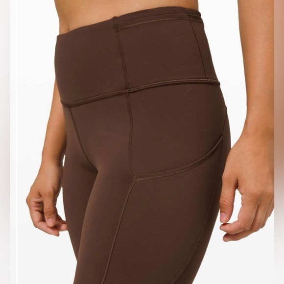 Lululemon 2 Fast + Free High-Rise 28" Non-Reflective Brushed Nulux Brown Earth - Picture 11 of 15